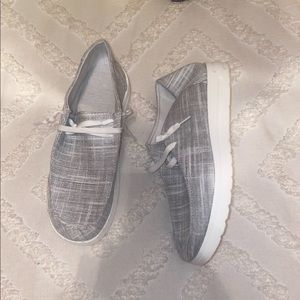 Gray new shoes
